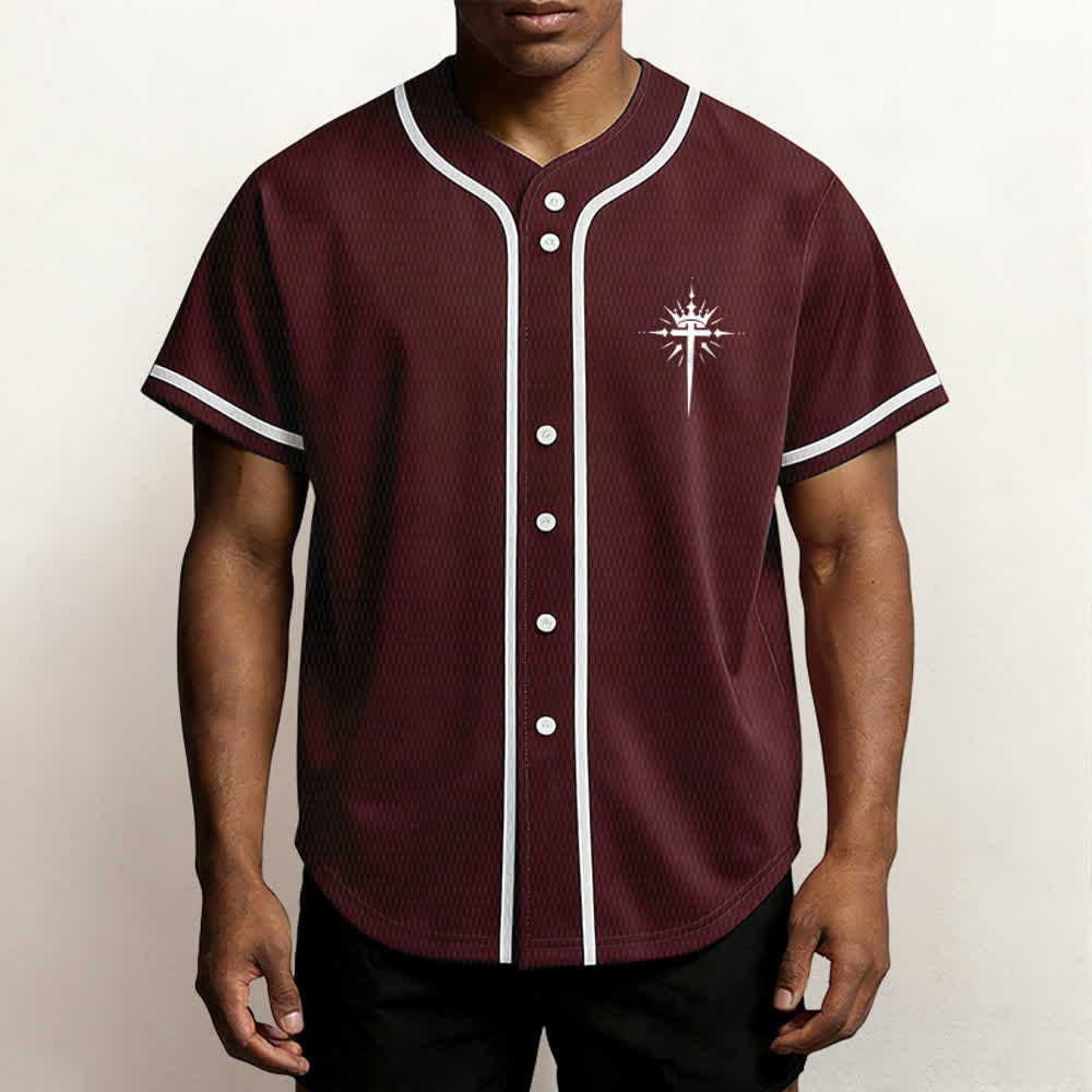Christianartworkshop - Jésus est roi - Ailes d'ange - Croix - Déclaration de foi - Maillot de baseball personnalisé - image 41