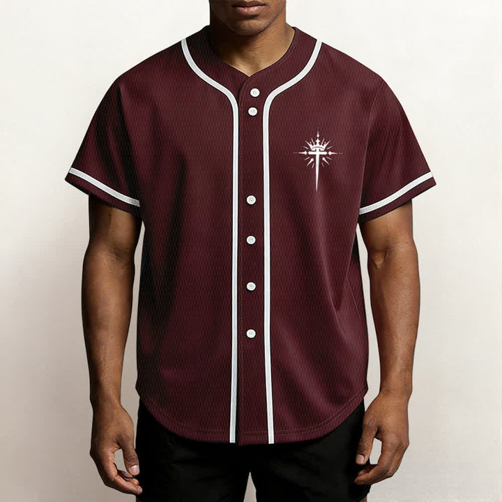 Christianartworkshop - Jésus est roi - Ailes d'ange - Croix - Déclaration de foi - Maillot de baseball personnalisé - image 41