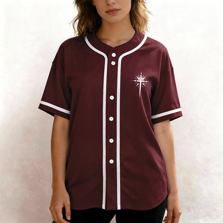 Christianartworkshop - Jésus est roi - Ailes d'ange - Croix - Déclaration de foi - Maillot de baseball personnalisé - image 39