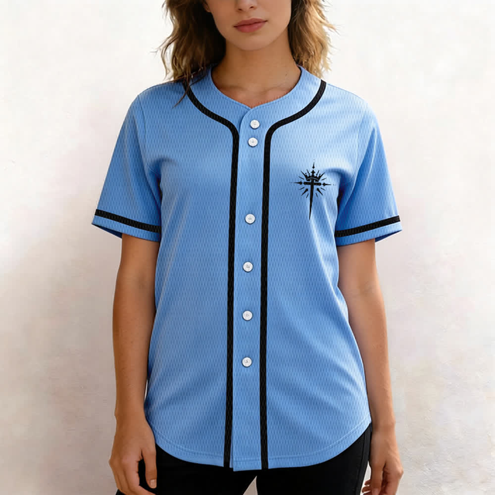 Christianartworkshop - Jésus est roi - Ailes d'ange - Croix - Déclaration de foi - Maillot de baseball personnalisé - image 46