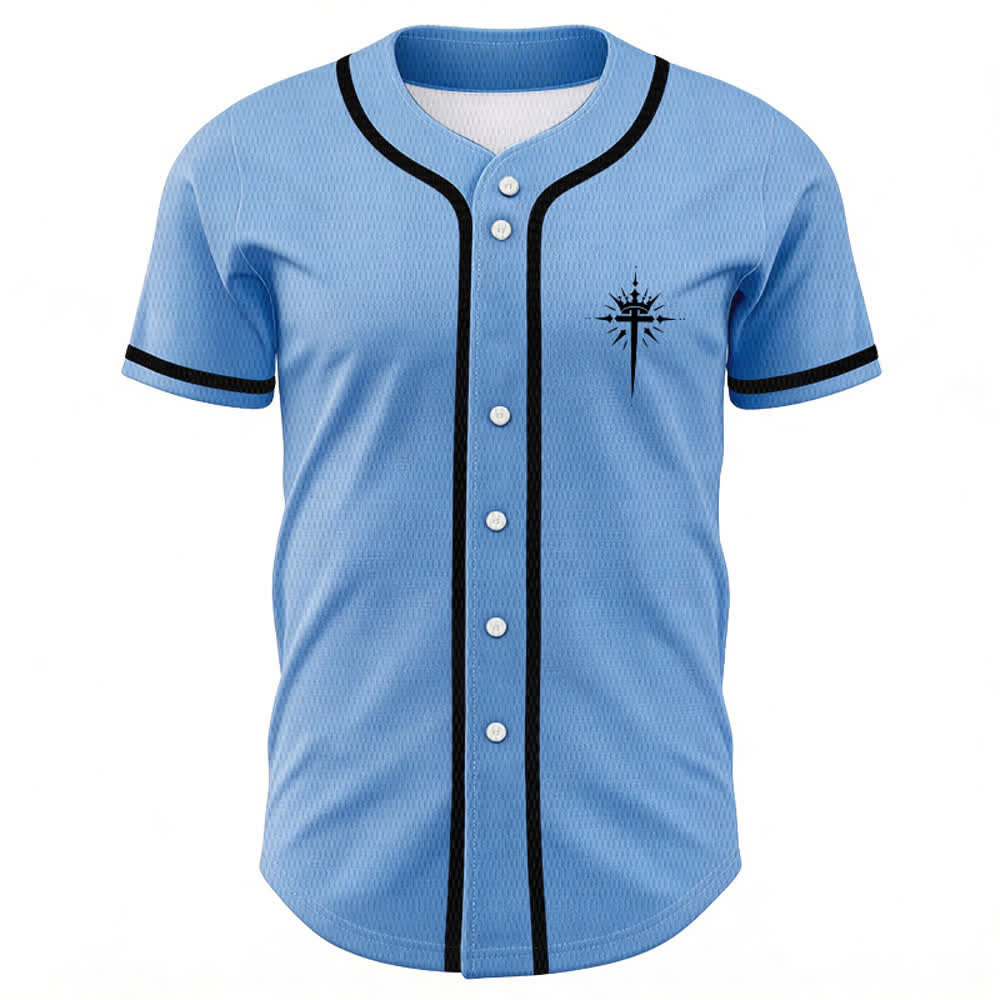 Christianartworkshop - Jésus est roi - Ailes d'ange - Croix - Déclaration de foi - Maillot de baseball personnalisé - image 44