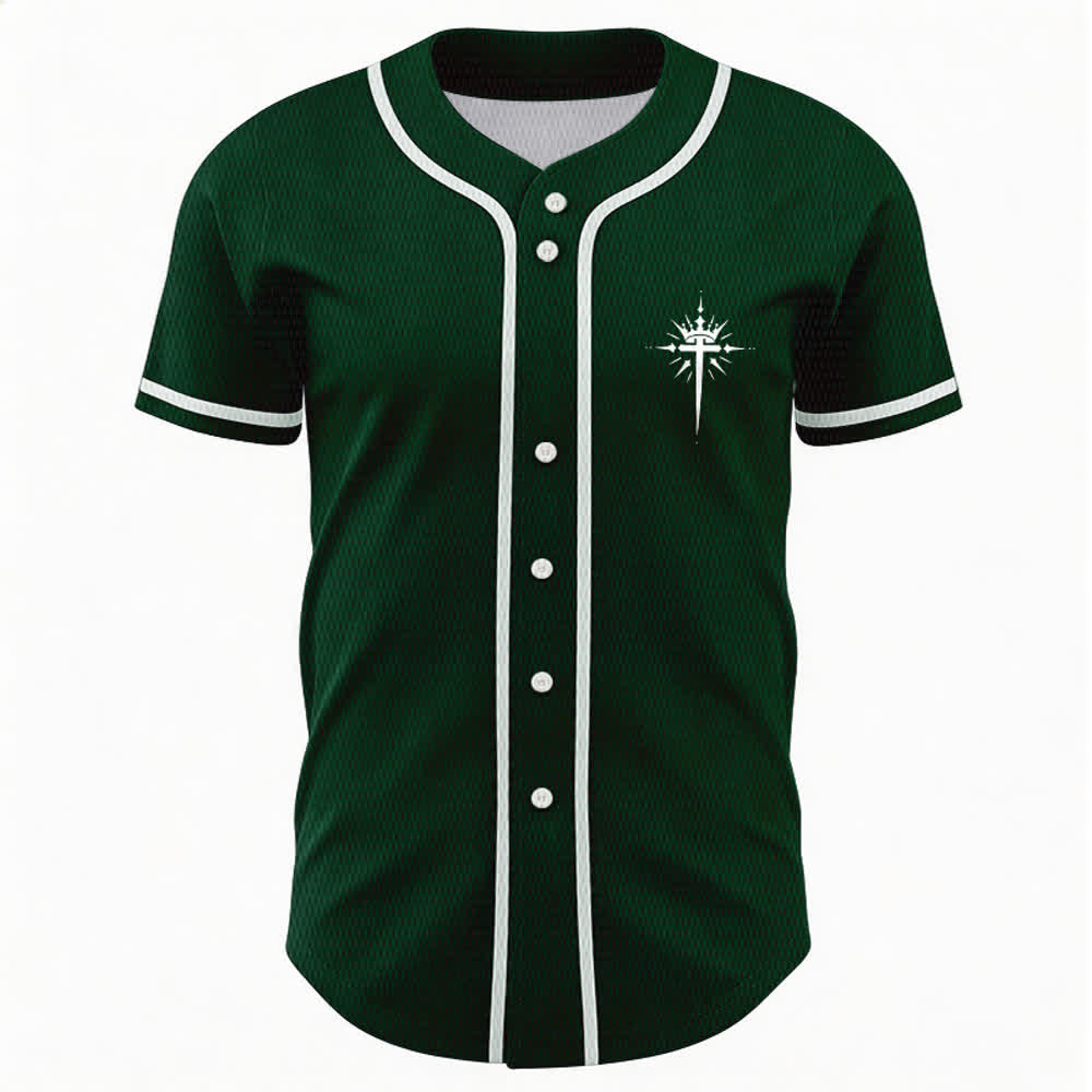Christianartworkshop - Jésus est roi - Ailes d'ange - Croix - Déclaration de foi - Maillot de baseball personnalisé - image 51