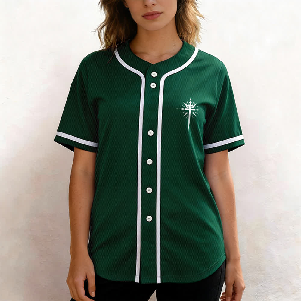 Christianartworkshop - Jésus est roi - Ailes d'ange - Croix - Déclaration de foi - Maillot de baseball personnalisé - image 53