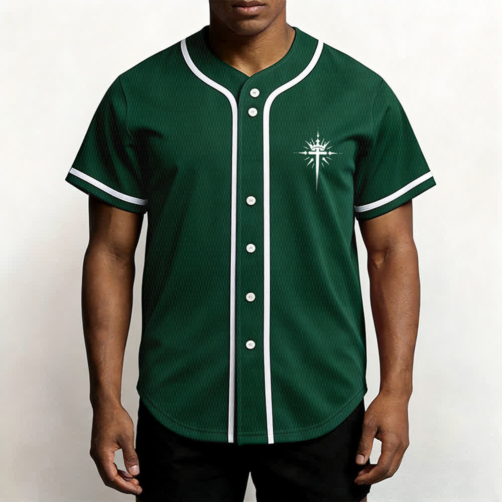 Christianartworkshop - Jésus est roi - Ailes d'ange - Croix - Déclaration de foi - Maillot de baseball personnalisé - image 55