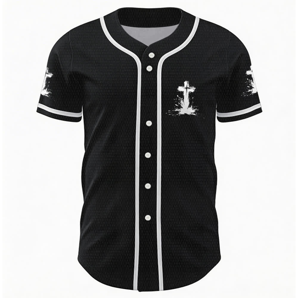 Christianartworkshop Tous les super-héros ne portent pas de cape. Maillot de baseball unisexe Cross - image 9
