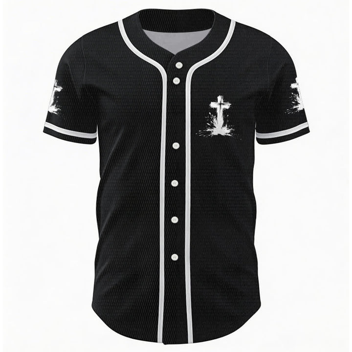 Christianartworkshop Tous les super-héros ne portent pas de cape. Maillot de baseball unisexe Cross - image 9