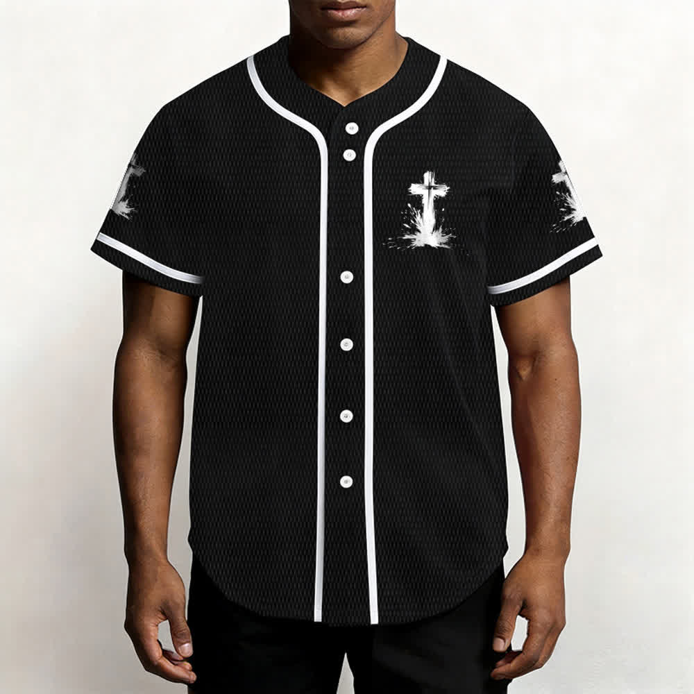 Christianartworkshop Tous les super-héros ne portent pas de cape. Maillot de baseball unisexe Cross - image 13