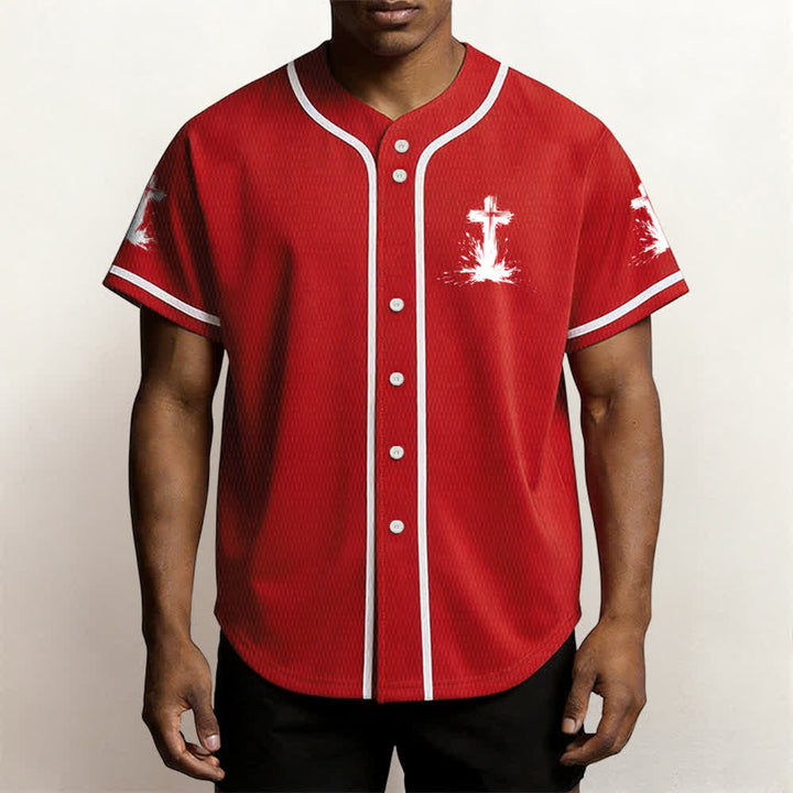 Christianartworkshop Tous les super-héros ne portent pas de cape. Maillot de baseball unisexe Cross - image 20