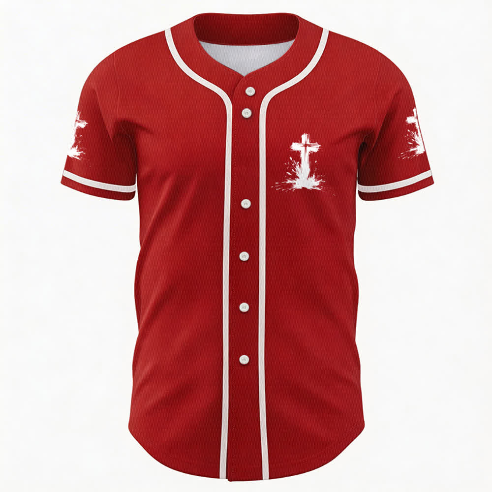 Christianartworkshop Tous les super-héros ne portent pas de cape. Maillot de baseball unisexe Cross - image 16