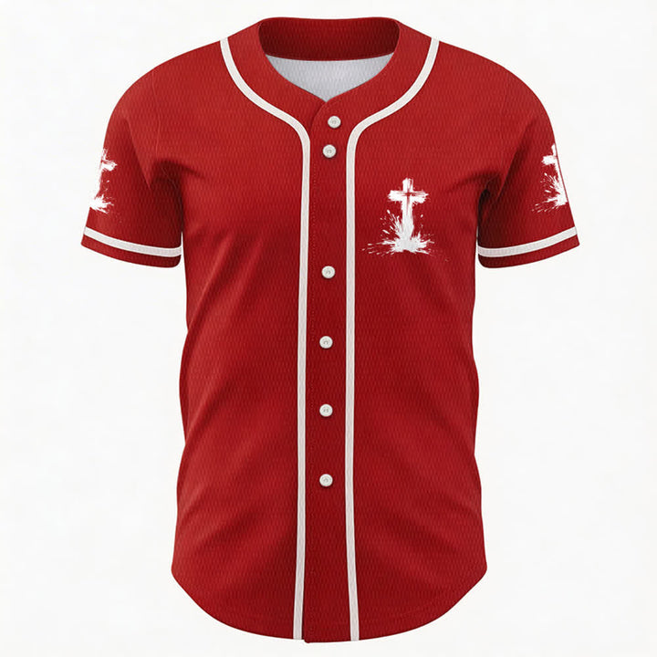 Christianartworkshop Tous les super-héros ne portent pas de cape. Maillot de baseball unisexe Cross - image 16