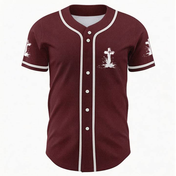 Christianartworkshop Tous les super-héros ne portent pas de cape. Maillot de baseball unisexe Cross - image 23