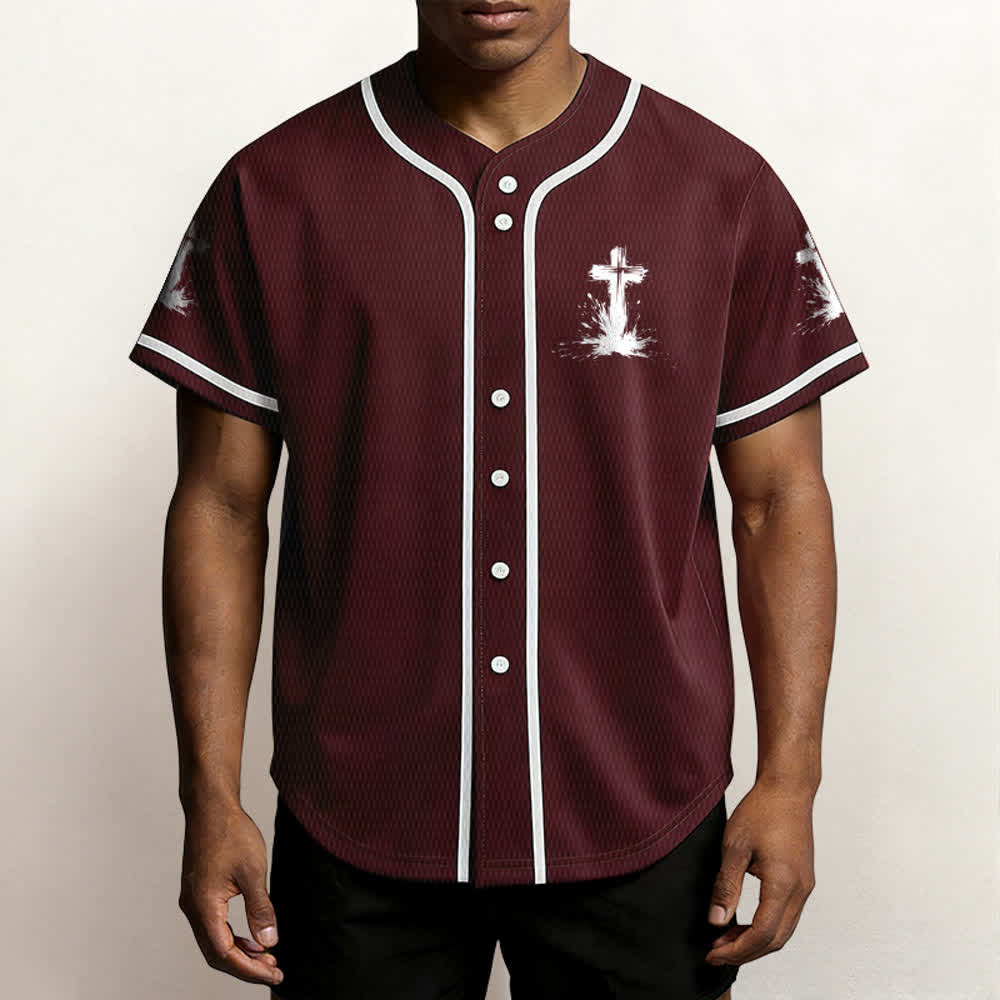 Christianartworkshop Tous les super-héros ne portent pas de cape. Maillot de baseball unisexe Cross - image 25