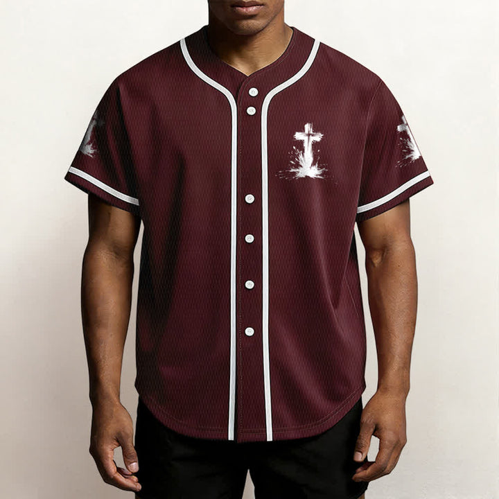 Christianartworkshop Tous les super-héros ne portent pas de cape. Maillot de baseball unisexe Cross - image 25