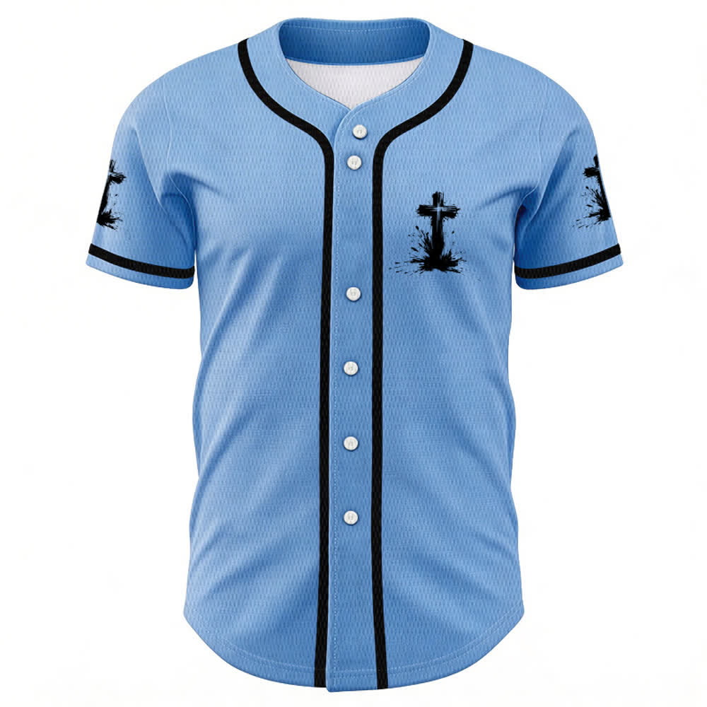 Christianartworkshop Tous les super-héros ne portent pas de cape. Maillot de baseball unisexe Cross - image 30