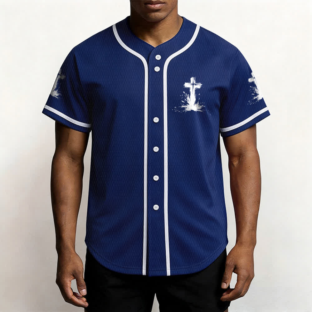 Christianartworkshop Tous les super-héros ne portent pas de cape. Maillot de baseball unisexe Cross - image 41