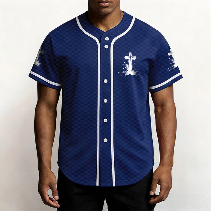 Christianartworkshop Tous les super-héros ne portent pas de cape. Maillot de baseball unisexe Cross - image 41