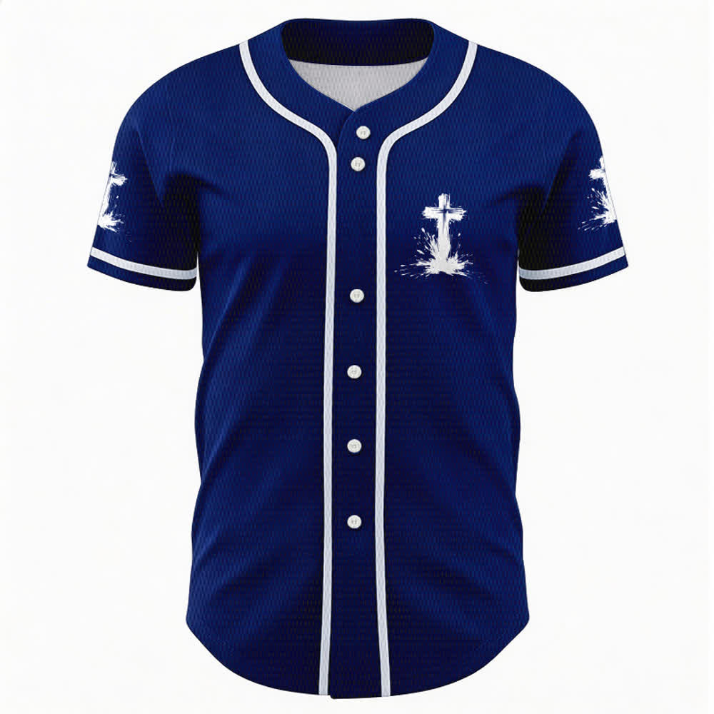 Christianartworkshop Tous les super-héros ne portent pas de cape. Maillot de baseball unisexe Cross - image 37