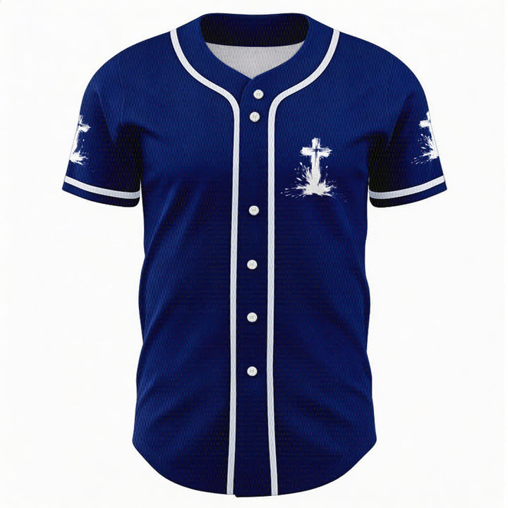 Christianartworkshop Tous les super-héros ne portent pas de cape. Maillot de baseball unisexe Cross - image 37