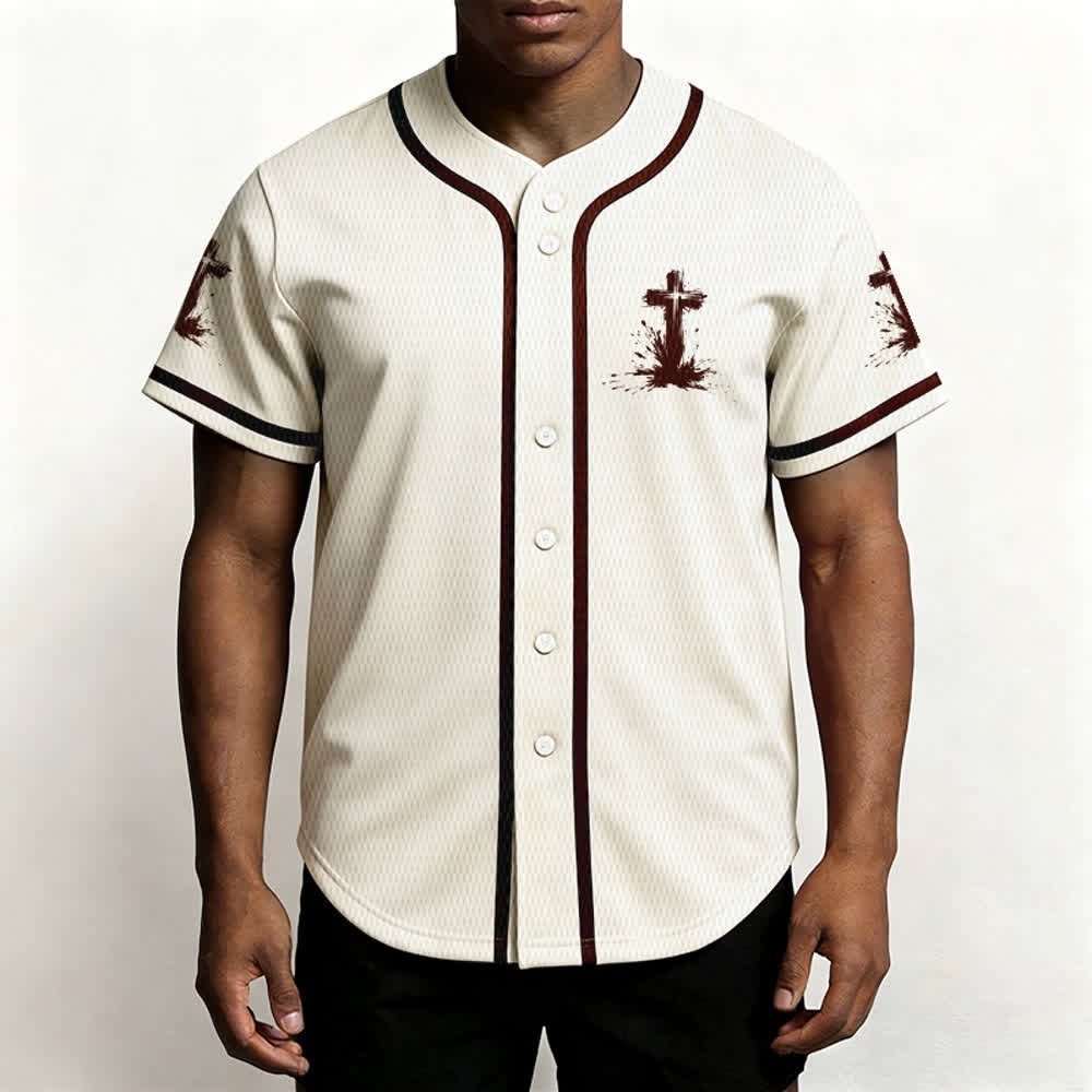 Christianartworkshop Tous les super-héros ne portent pas de cape. Maillot de baseball unisexe Cross - image 55