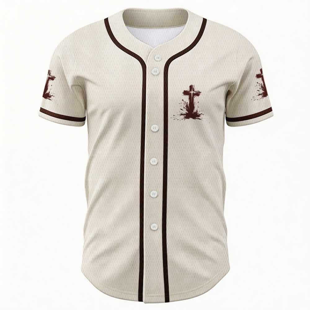 Christianartworkshop Tous les super-héros ne portent pas de cape. Maillot de baseball unisexe Cross - image 51