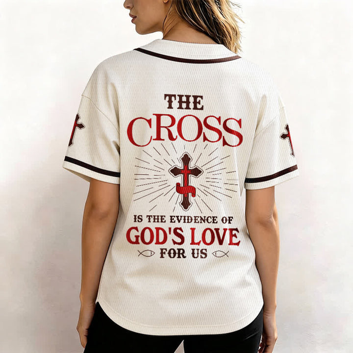 Christianartworkshop Maillot de baseball unisexe La croix est la preuve de l'amour de Dieu - image 5