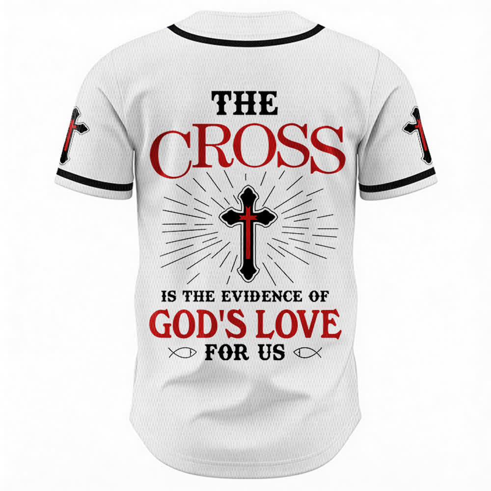 Christianartworkshop Maillot de baseball unisexe La croix est la preuve de l'amour de Dieu - image 8
