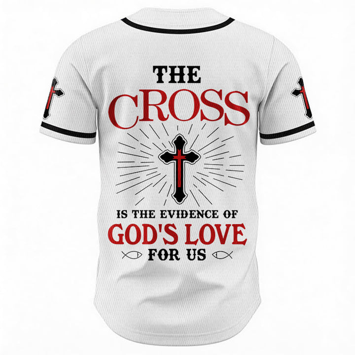 Christianartworkshop Maillot de baseball unisexe La croix est la preuve de l'amour de Dieu - image 8