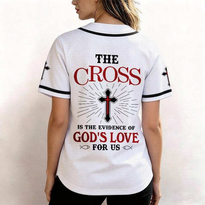 Christianartworkshop Maillot de baseball unisexe La croix est la preuve de l'amour de Dieu - image 12