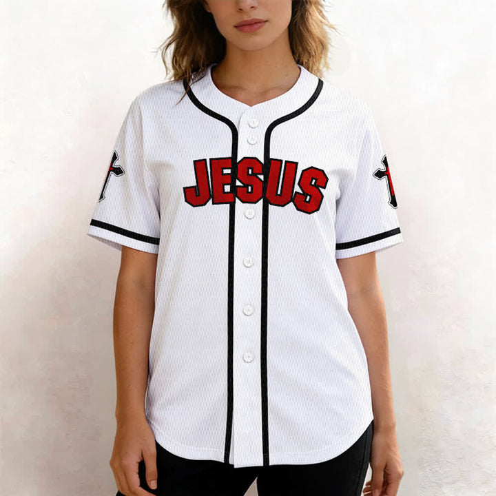 Christianartworkshop Maillot de baseball unisexe La croix est la preuve de l'amour de Dieu - image 13