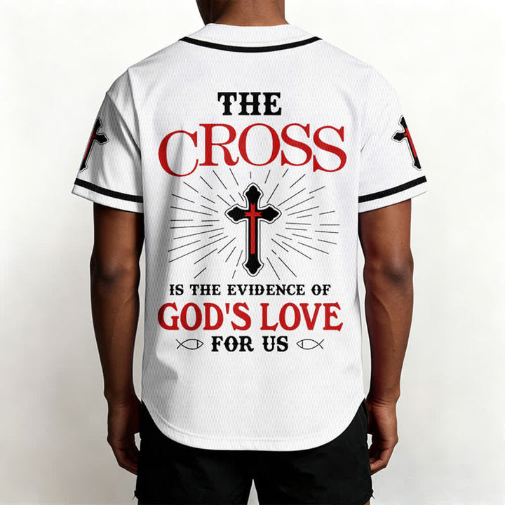 Christianartworkshop Maillot de baseball unisexe La croix est la preuve de l'amour de Dieu - image 10