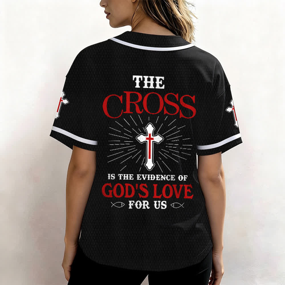 Christianartworkshop Maillot de baseball unisexe La croix est la preuve de l'amour de Dieu - image 19