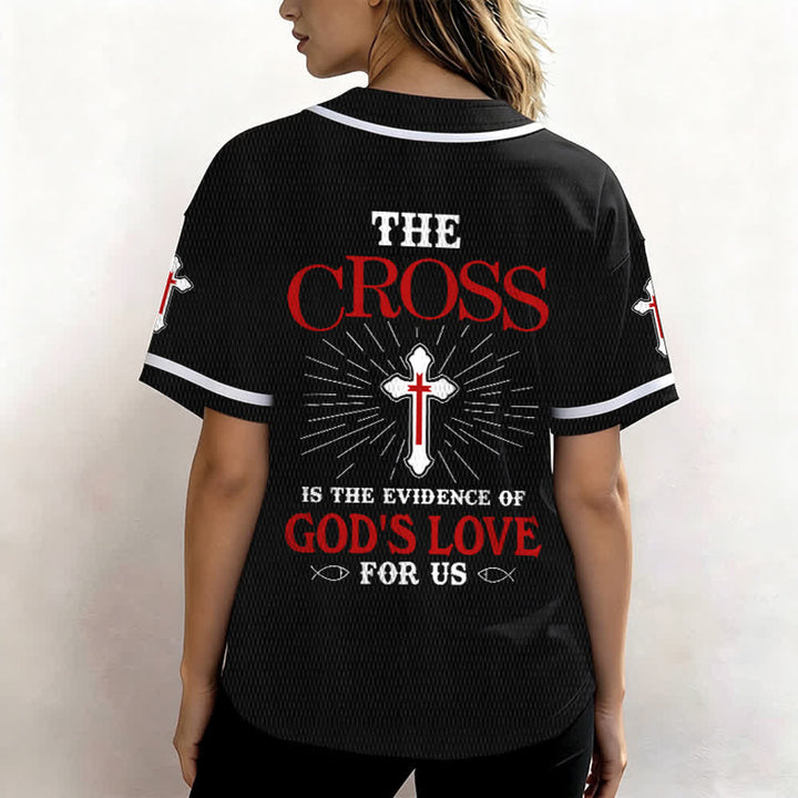 Christianartworkshop Maillot de baseball unisexe La croix est la preuve de l'amour de Dieu - image 19