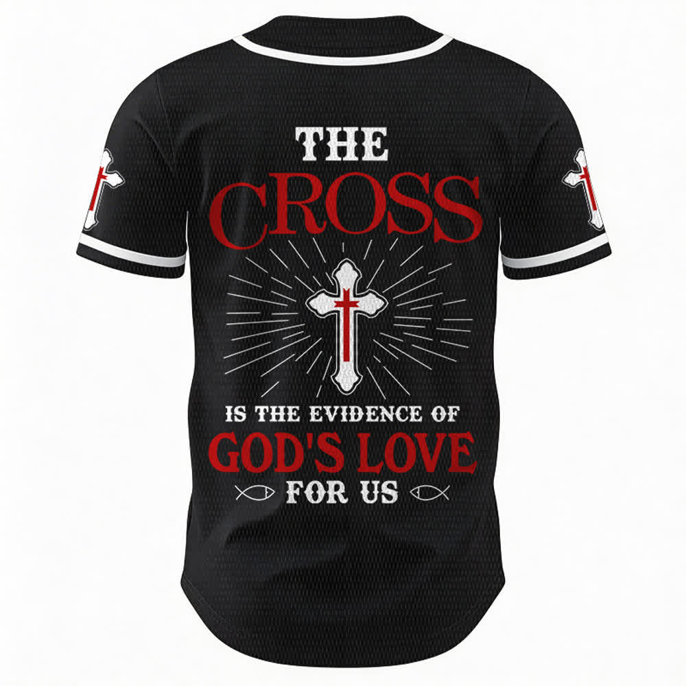 Christianartworkshop Maillot de baseball unisexe La croix est la preuve de l'amour de Dieu - image 15