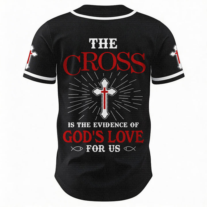 Christianartworkshop Maillot de baseball unisexe La croix est la preuve de l'amour de Dieu - image 15