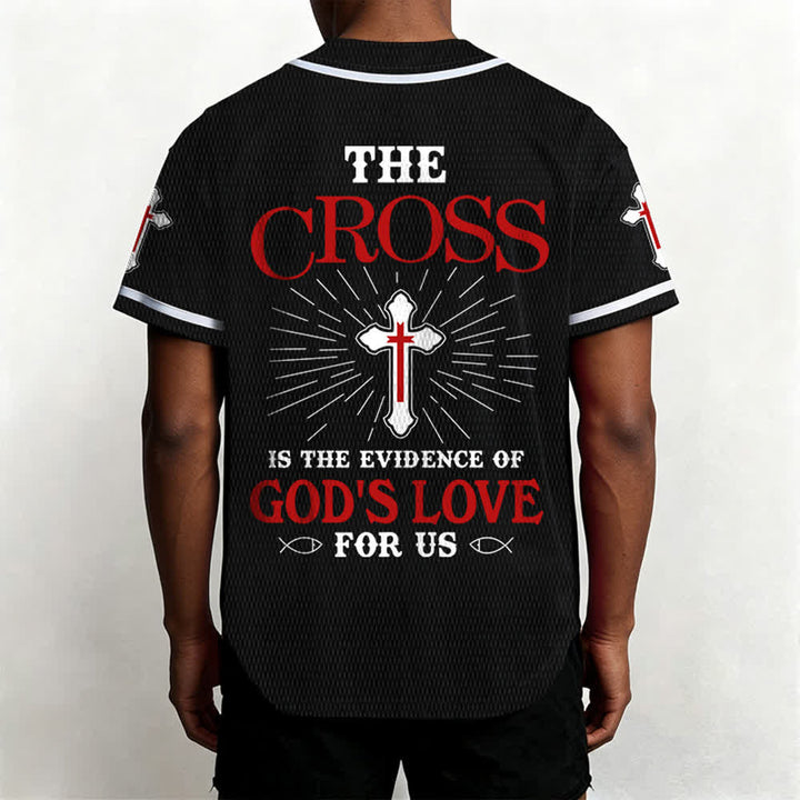 Christianartworkshop Maillot de baseball unisexe La croix est la preuve de l'amour de Dieu - image 17