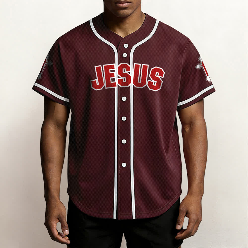 Christianartworkshop Maillot de baseball unisexe La croix est la preuve de l'amour de Dieu - image 27