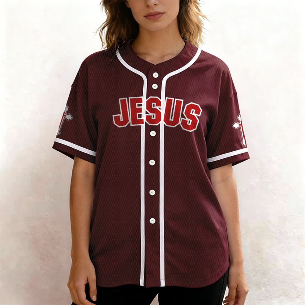 Christianartworkshop Maillot de baseball unisexe La croix est la preuve de l'amour de Dieu - image 25