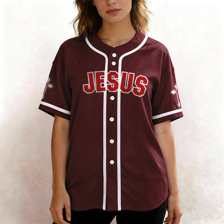 Christianartworkshop Maillot de baseball unisexe La croix est la preuve de l'amour de Dieu - image 25