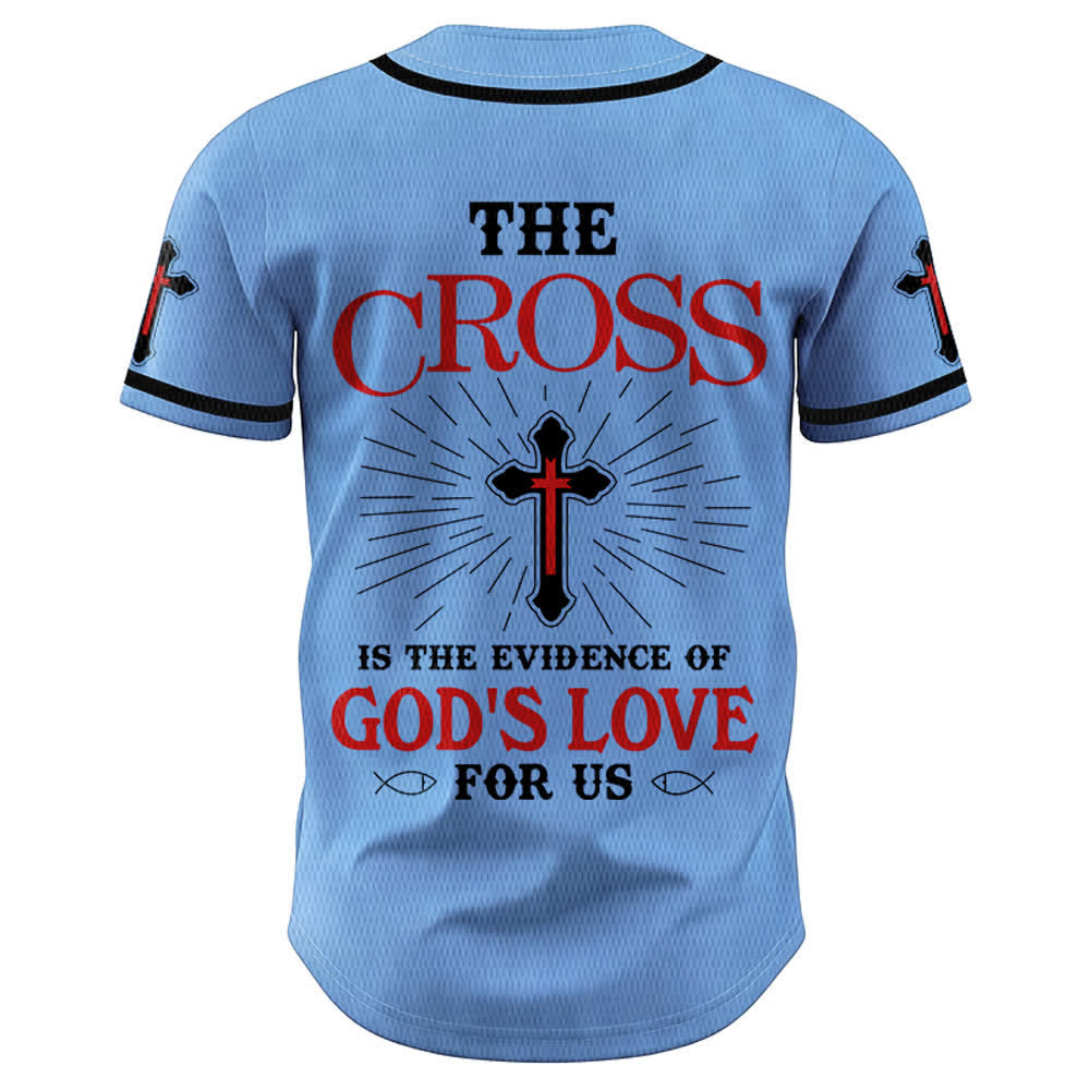 Christianartworkshop Maillot de baseball unisexe La croix est la preuve de l'amour de Dieu - image 29