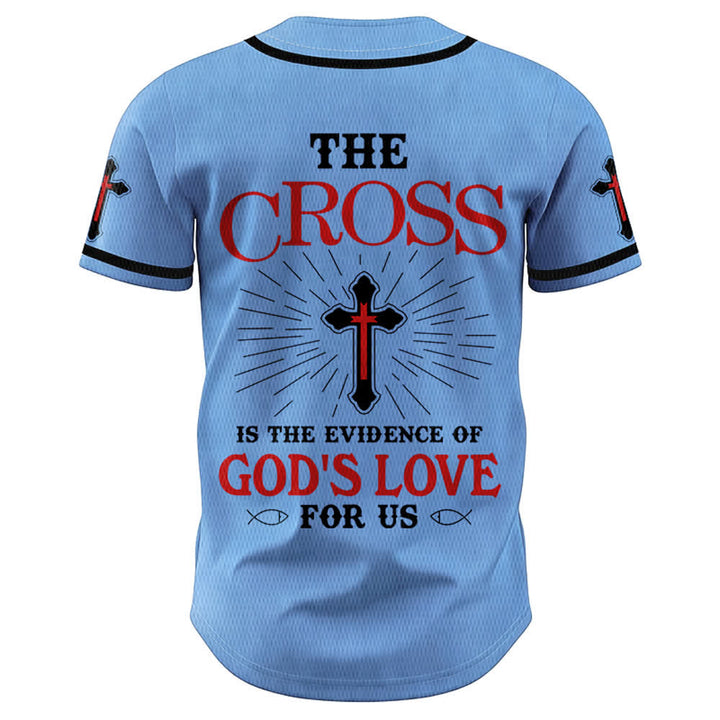 Christianartworkshop Maillot de baseball unisexe La croix est la preuve de l'amour de Dieu - image 29