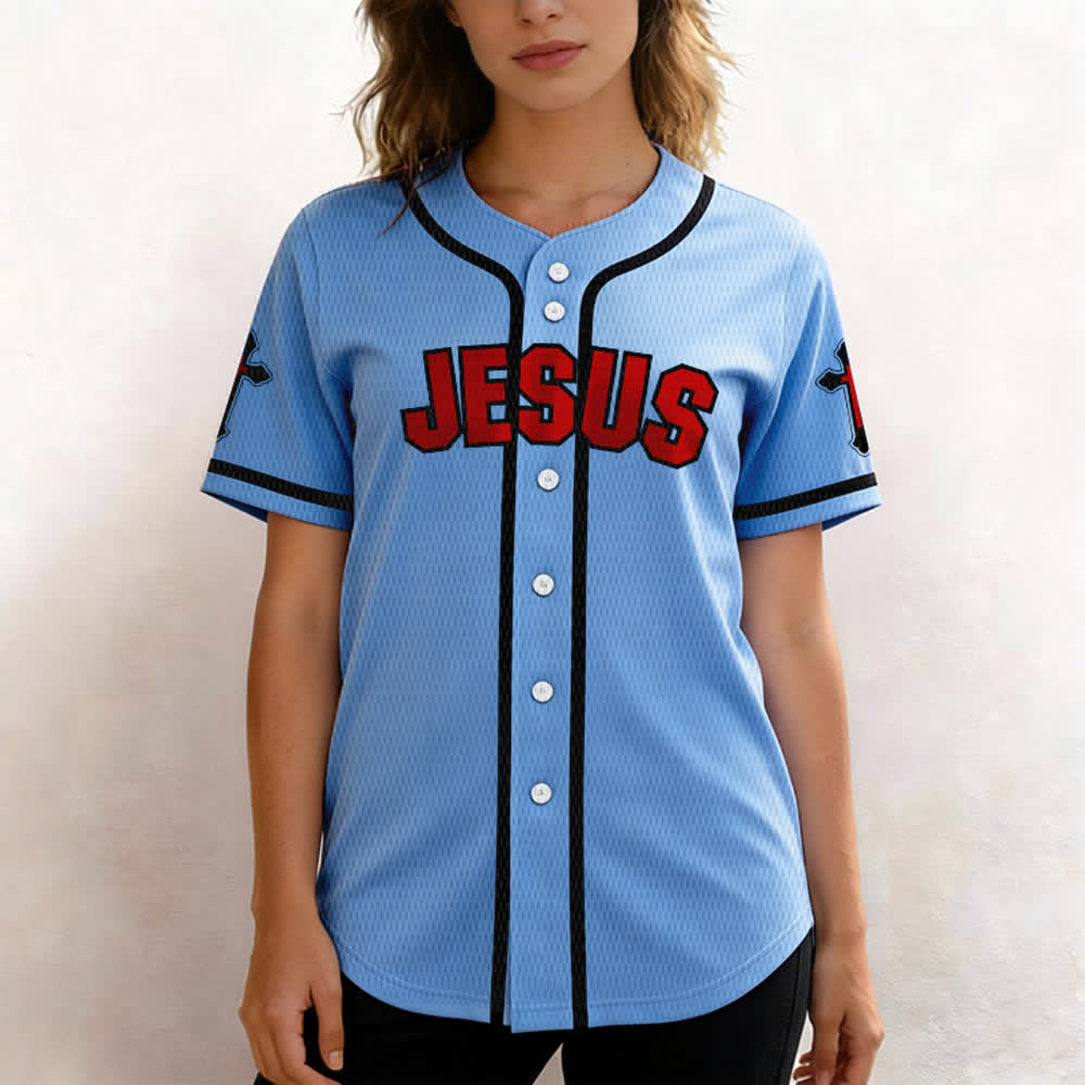 Christianartworkshop Maillot de baseball unisexe La croix est la preuve de l'amour de Dieu - image 34