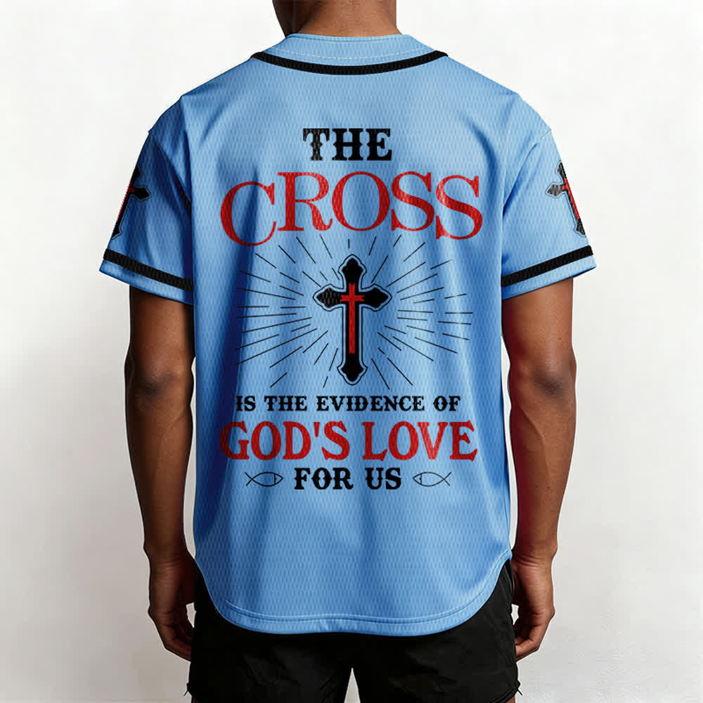 Christianartworkshop Maillot de baseball unisexe La croix est la preuve de l'amour de Dieu - image 31