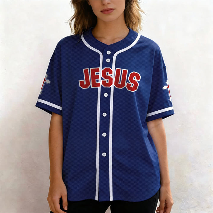 Christianartworkshop Maillot de baseball unisexe La croix est la preuve de l'amour de Dieu - image 39