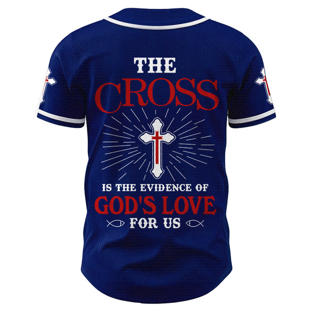 Christianartworkshop Maillot de baseball unisexe La croix est la preuve de l'amour de Dieu - image 36