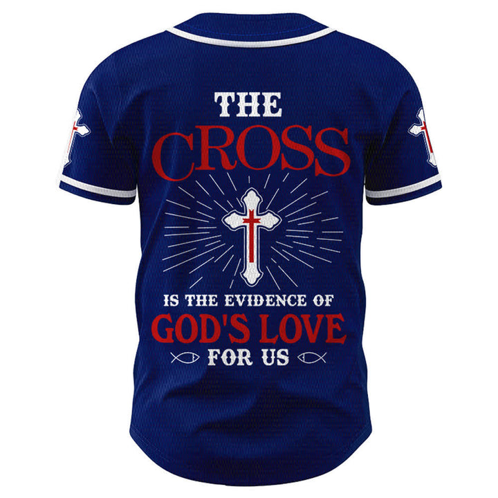 Christianartworkshop Maillot de baseball unisexe La croix est la preuve de l'amour de Dieu - image 36