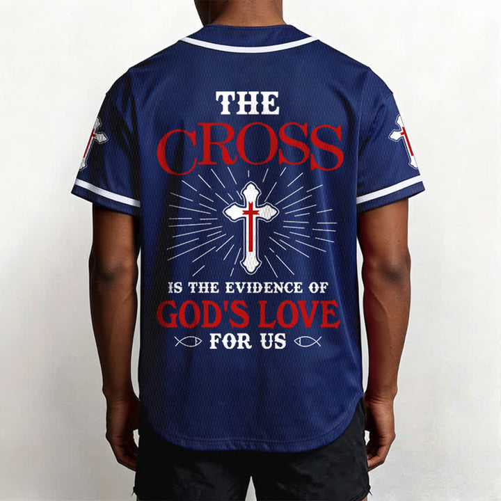 Christianartworkshop Maillot de baseball unisexe La croix est la preuve de l'amour de Dieu - image 40