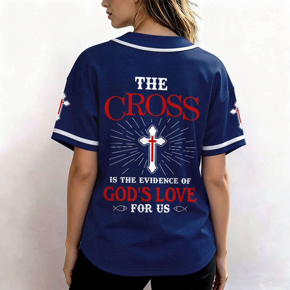 Christianartworkshop Maillot de baseball unisexe La croix est la preuve de l'amour de Dieu - image 38