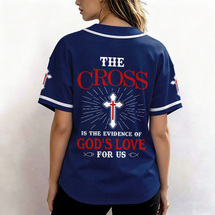 Christianartworkshop Maillot de baseball unisexe La croix est la preuve de l'amour de Dieu - image 38