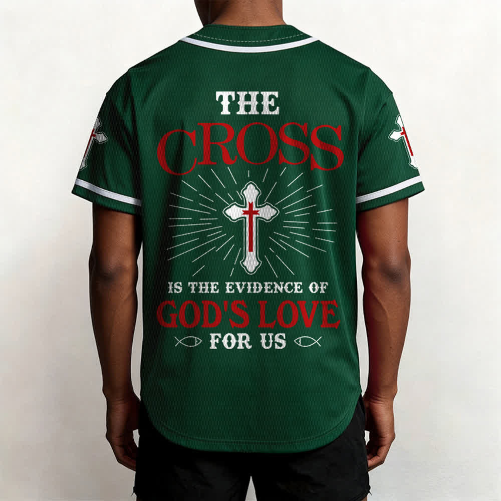 Christianartworkshop Maillot de baseball unisexe La croix est la preuve de l'amour de Dieu - image 45