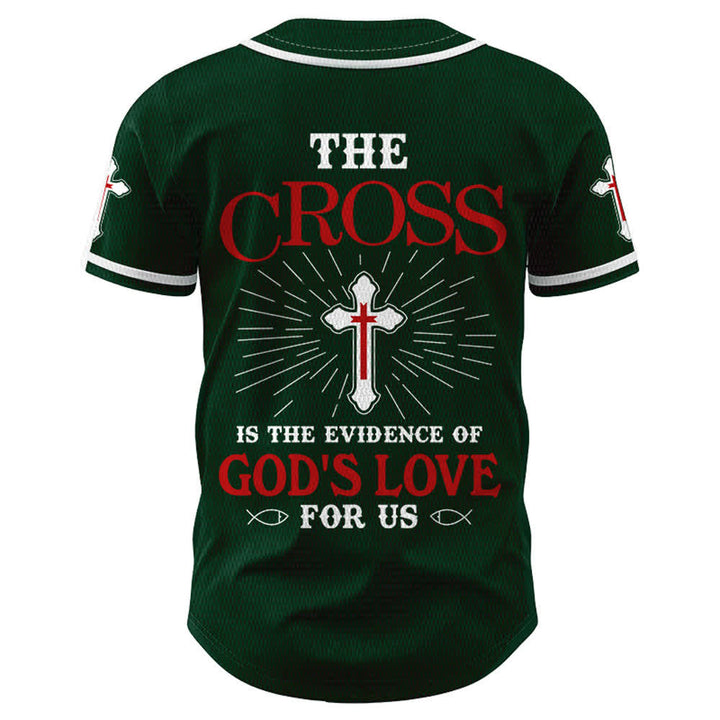 Christianartworkshop Maillot de baseball unisexe La croix est la preuve de l'amour de Dieu - image 43
